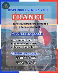 Disponible rendez-vous visa france 