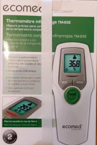 ecomed TM-65E thermomètre clinique infrarouge numérique pour bébés, enfants et adultes,