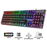 Clavier Gaming Filaire USB Semi-Mécanique Spirit of gamer PRO-K1 RGB