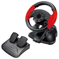 Volant avec Pédales d'Accélération et Frein Pour PC PS2 PS3