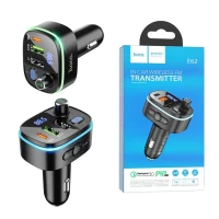 Emetteur FM Bluetooth + chargeur AUTO PD type-c et USB QC3.0 20W HOCO E62