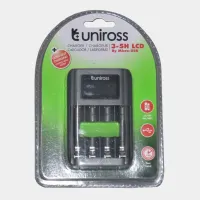 Chargeur pile Rapide UNIROSS 3-5H LCD AA / AAA Ni-MH By Micro-USB UCU002