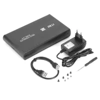 Rack Boitier pour disque dur externe HDD 3.5 pouces SATA USB 2.0 avec Alimentation