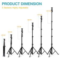 Trépied et selfie Portable YS-818 extensible 157cm pour Téléphone Smartphone Caméra thumbnail 3