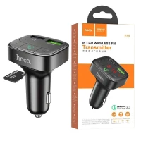 Chargeur AUTO USB QC3.0 et Emeteur Radio FM Bluetooth USB Micro SD HOCO E59