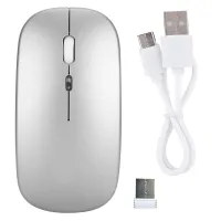Souris sans-fil 2.4ghz SLIM Silencieuse rechargeable RGB 1600DPI