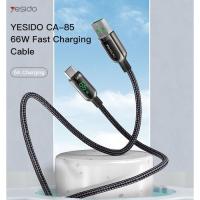 Câble USB Vers USB-C Type-c de Données et Charge 66W 5A avec affichage Puissance 1.2m YESIDO CA85 thumbnail 3