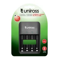 Chargeur de pile UNIROSS COMPACT AA / AAA By Micro USB UCU003