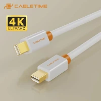 Cable Thunderbolt Mini DP Displayport vers Mini DP Displayport 4K 60hz CABLETIME 1.8m