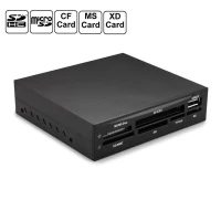 Lecteur de cartes mémoire 3.5 pouces Flash interne USB 2.0, SDHC, Micro SD, MMC, CF XD, TF, M2, MS