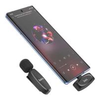 Microphone cravate Lavalier sans-fil HOCO L15 avec récepteur prise Type-C thumbnail 3