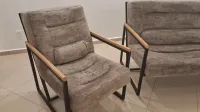 fauteuil de salon gris