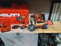 batiment-construction-kit-hilti-3p-22v-52ah-perforateur-avr-visseuse-atc-meuleuse-bl-2021-guidjel-setif-algerie