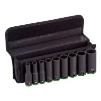 BOSCH Coffret de 09 douilles à choc 1/2" extra long de 10 à 27mm 