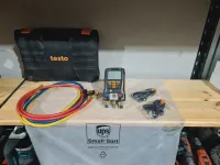 Testo 550 Bluetooth - kit Manomètre froid électronique + 2 sondes température CTN (Germany)