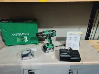 Visseuse perceuse à percussion 18V 4.0Ah - HITACHI DV 18DBEL (BL) 