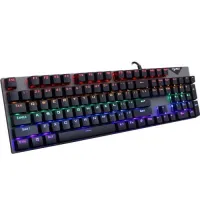 CLAVIER MÉCANIQUE GAMING KL-138 RGB BLUE DRINKEY KIWI SWITCH 25 TOUCHES JEDEL