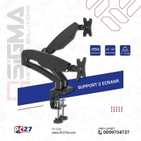 SUPPORT 2 ECRAN PLATS ET INCURVES,GAS SPRING 14"- 32" REF: DLB702