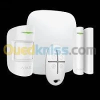 KIT SYSTEME D'ALARME AJAX (CETRALE+DETECTEUR+ILS+TELECOMMANDE+SIRENE EXT)
