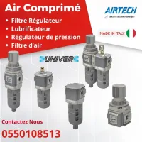 FILTRE PNEUMATIQUE - FILTRE REGULATEUR - REGULATEUR DE PRESSION - LUBRIFICATEUR - VERIN PNEUMATIQUE