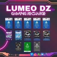 Lumeo Dz - Xbox Game Pass, Cartes PSN, Steam, PUBG Mobile UC, Roblox, Valorant Points/Riot Points