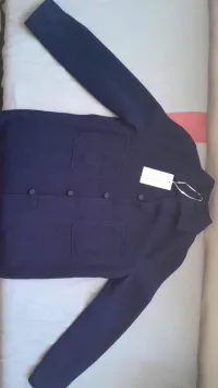Surchemise cachemire bleu marine
