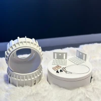 Support de Lampe Encastré Sans Bord - Rond Blanc