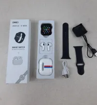 ساعة ذكية بتصميم أنيق بسوار + سماعات لاسلكية-Smart Watch Avec 1 Bracelet + Ecouteurs Sans Fil DM03