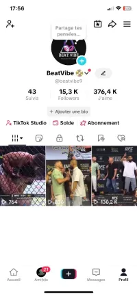 Compte tiktok beta