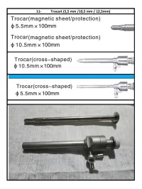 Kit instrumentation coeliochirurgie 