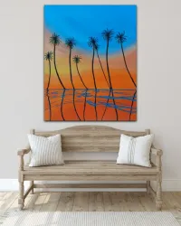 Tableau unique à base de peinture fait main 
