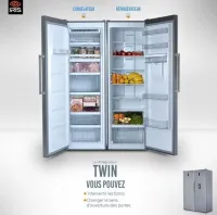 REFRIGERATEUR IRIS TWIN 455L + CONGELATEUR 338L