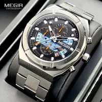 أفضل ساعة بشهادة الجميع  ساعة رجال أصلية  megir original  ضد الماء والخدش  أجمل هدية  top