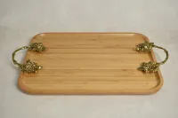 PLATEAU RECT BOIS 40*30 - CM