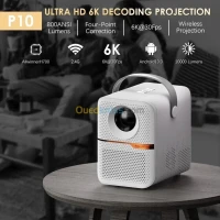 Video Projecteur Datashow P10 Smart 4k Wifi 4gb/64gb Bleutooth 6000 Lumens Android 10 ضمان 06 اشهر
