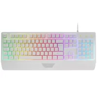CLAVIER MARS GAMING MK-124 BLANC BLACK