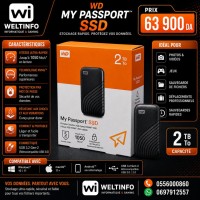 hard-drivers-disque-ssd-western-digital-my-passport-2-to-usb-type-c-32-gen-31-gris-alger-centre-algeria