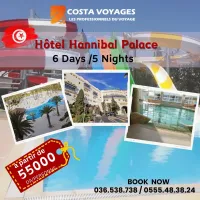 OFFRE 2024 !!!!! Hôtel Hannibal Palace ( JUILLET AOUT )