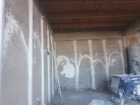 Plâtre projeté 