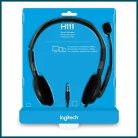 Logitech H111 Casque Filaire, Ecouteurs Stéréo avec Micro Anti-Parasite 