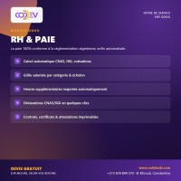 LOGICIEL RH & PAIE 100% CONFORME ALGÉRIE ODOO