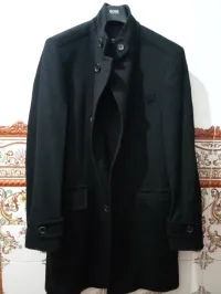 Manteau Laine et Cachemire noir HUGO BOSS T:48