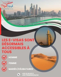 E-VISA DUBAÏ DISPONIBLE POUR TOUS 