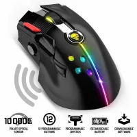 Souris Gaming USB Sans Fil 10000 dpi 8 boutons programmables RGB S-XM600RF Spirit Of Gamer