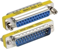 Adaptateur Coupleur pour connexions série à port parallèle avec connecteurs M/F DB25 broches.