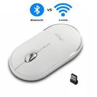 Souris Professional Bluetooth & 2.4GHZ Jusqu'a 2400 DPI Réglable 5 Boutons Rechargeable F-11 ZELOTES