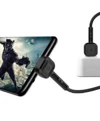 Câble 2en1 charge rapide & support Mobile USB-A vers 90 Micro-USB 2.4A 1m CL-67 Awei