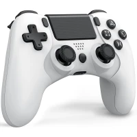 Manette Gaming Bluetooth Pour  PS4 & PC Dual-Shock Rechargeable avec Entrée Jack 3.5mm