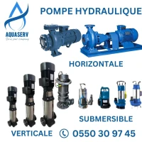 Pompe à eau Horizontale|Verticale - Pompe immergée|Submersible|مضخات المياه (مضخة الماء)