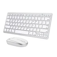 Clavier + Souris OMOTON Bluetooth sans fil Blanc Pour iPad 